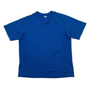 Nike Fit Dry T Shirt Mens L Large Pacific Blue Short Sleeve Athletic Breathable